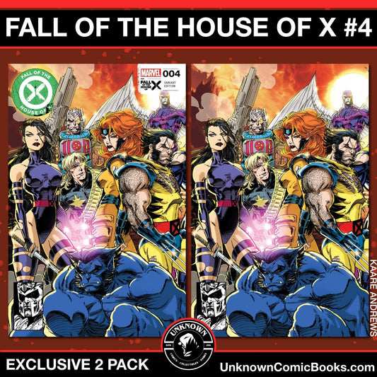 [2 Pack] Fall Of The House Of X 4 Unknown Comics Kaare Andrews Exclusive Var [Fhx] (04/17/2024) - East Coast Comics