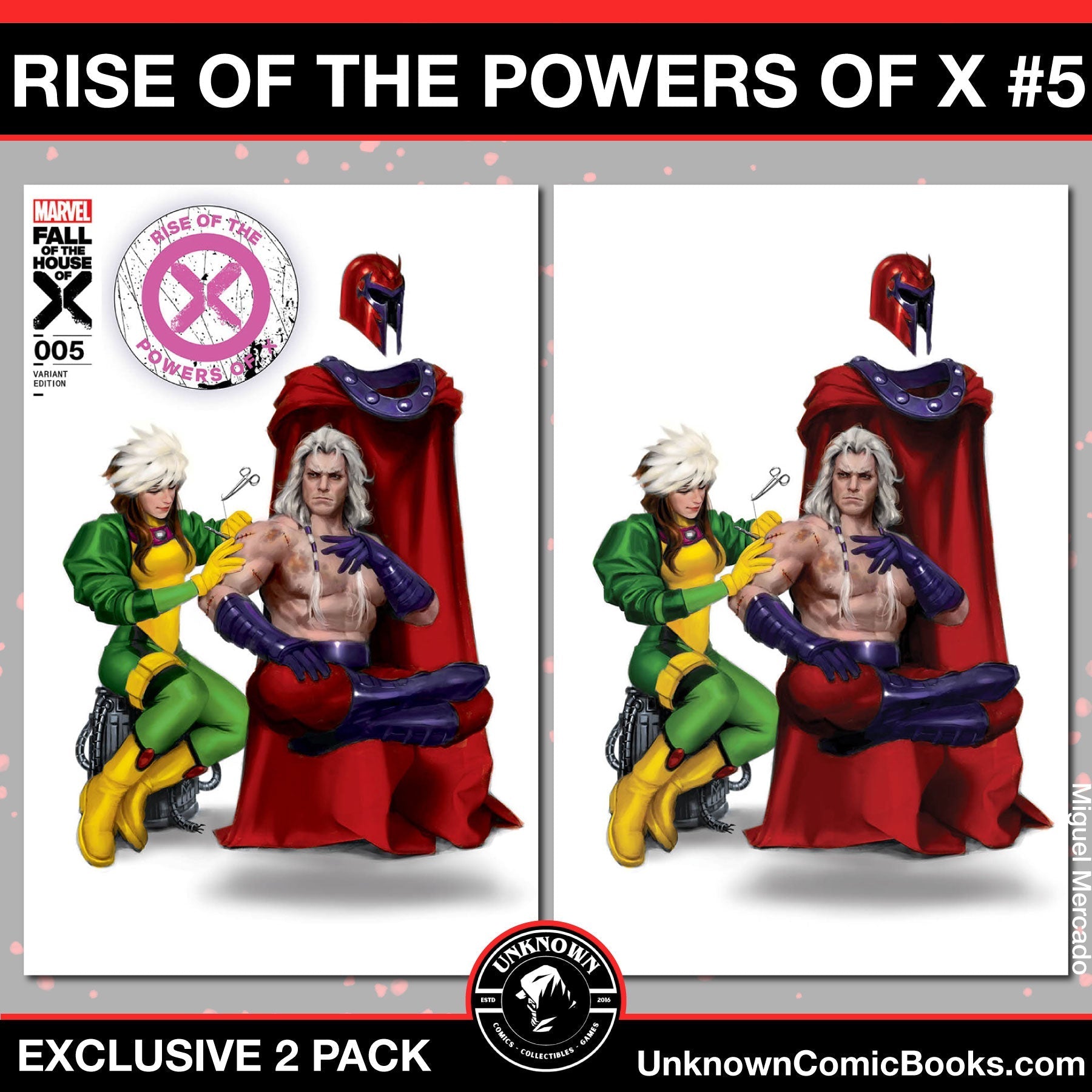 [2 Pack] Rise Of The Powers Of X 5 Unknown Comics Miguel Mercado Exclusive Var [Fhx] (05/29/2024) - East Coast Comics