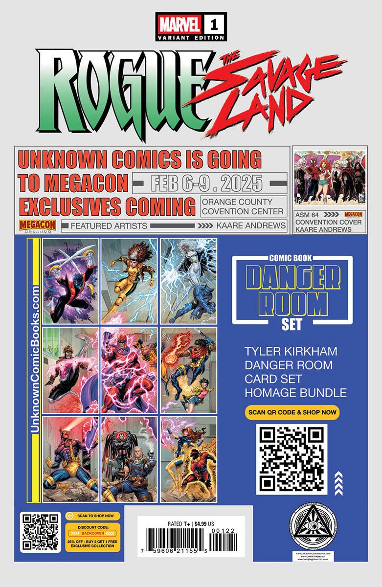 [2 PACK] Rogue: The Savage Land 1 Unknown Comics Nathan Szerdy Exclusive Var (01/15/2025) - East Coast Comics