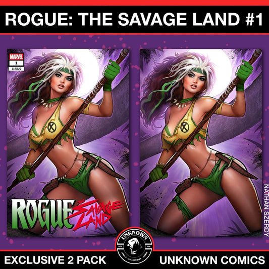 [2 PACK] Rogue: The Savage Land 1 Unknown Comics Nathan Szerdy Exclusive Var (01/15/2025) - East Coast Comics