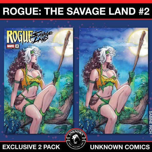 [2 PACK] Rogue: The Savage Land 2 Unknown Comic Sabine Rich Exclusive Var (02/26/2025) - East Coast Comics