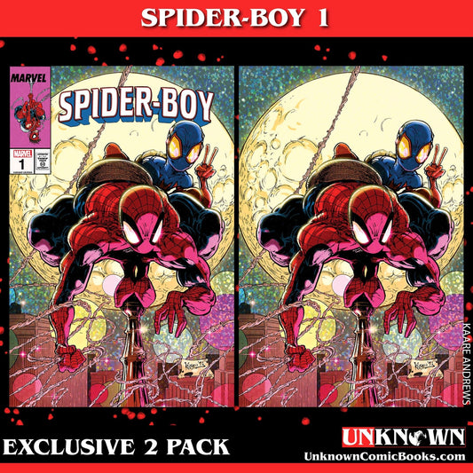 [2 Pack] Spider - Boy 1 Unknown Comics Kaare Andrews Exclusive Var (11/01/2023) - East Coast Comics