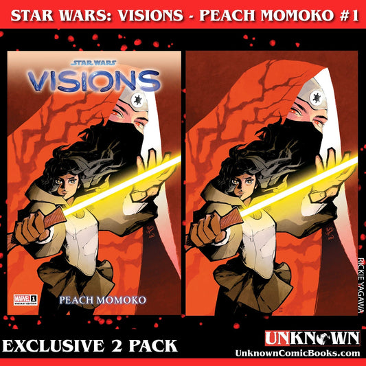 [2 Pack] Star Wars: Visions - Peach Momoko 1 Unknown Comics Rickie Yagawa Exclusive Var (11/15/2023) - East Coast Comics