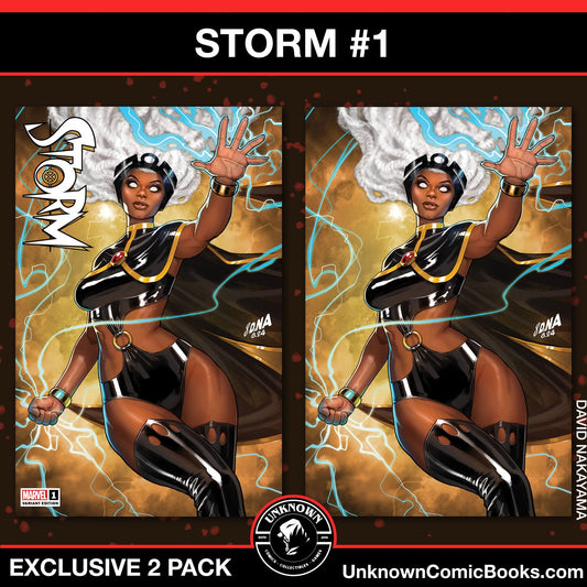 [2 PACK] STORM 1 UNKNOWN COMICS EXCLUSIVE DAVID NAKAYAMA VAR (10/02/2024) - East Coast Comics