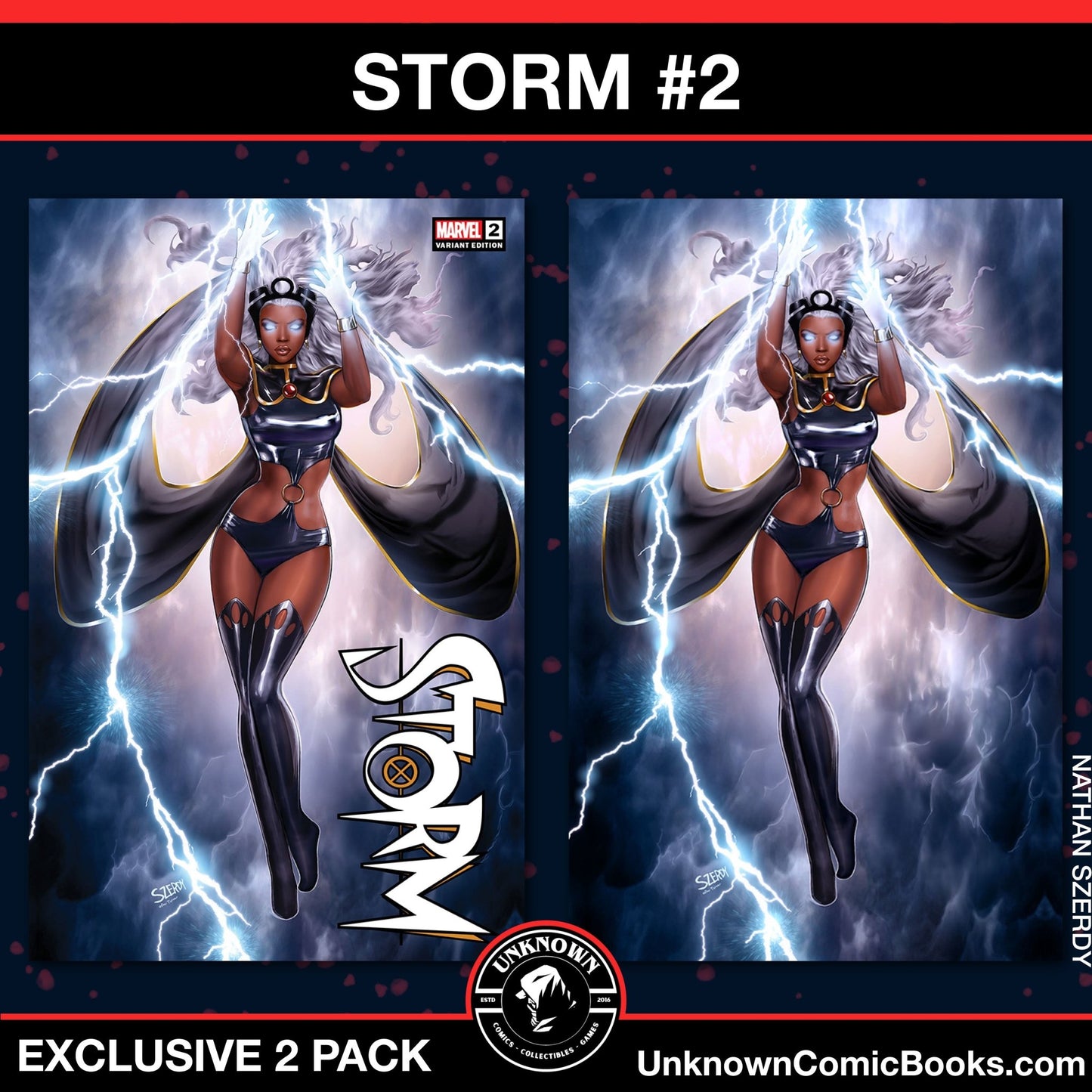[2 PACK] STORM 2 UNKNOWN COMICS NATHAN SZERDY EXCLUSIVE VAR (11/20/2024) - East Coast Comics
