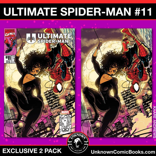 [2 PACK] ULTIMATE SPIDER - MAN 11 UNKNOWN COMICS KAARE ANDREWS EXCLUSIVE VAR (11/20/2024) - East Coast Comics