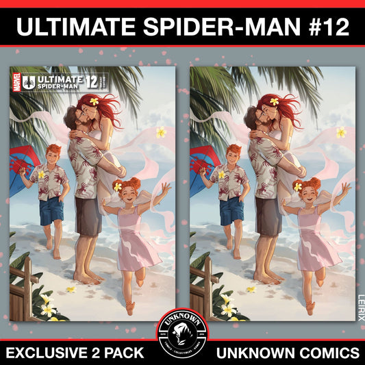 [2 Pack] Ultimate Spider - Man 12 Unknown Comics Leirix Exclusive Var (12/18/2024) - East Coast Comics