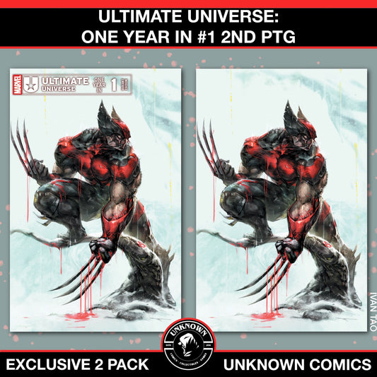 [2 PACK] Ultimate Universe: One Year In 1 2nd PTG Unknown Comic Ivan Tao Exclusive Var (02/05/2025) - East Coast Comics