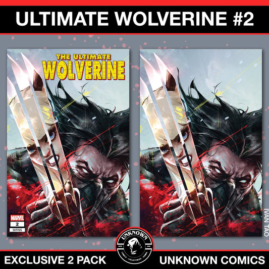 [2 PACK] Ultimate Wolverine 2 Unknown Comics Exclusive Ivan Tao Var (02/19/2025) - East Coast Comics