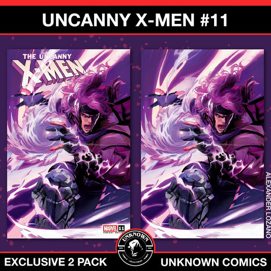 [2 PACK] Uncanny X - Men 11 Unknown Comic Alexander Lozano Exclusive Var (03/05/2025) - East Coast Comics