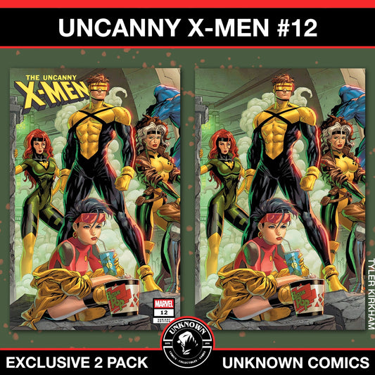 [2 PACK] Uncanny X - Men 12 Unknown Comic Tyler Kirkham Connecting Cover Exclusive (03/26/2025) - East Coast Comics