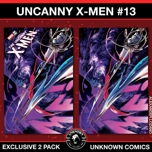 [2 pack] Uncanny X - men 13 Unknown Comics Alexander Lozano Exclusive Var (04/09/2025) - East Coast Comics
