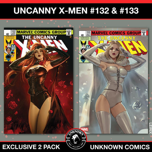[2 PACK] Uncanny X - Men 132 | Uncanny X - Men 133 Facsimile Unknown Comic Leirix Exclusive Var (03/12/2025) - East Coast Comics