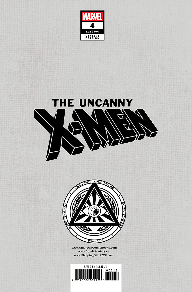 [2 PACK] UNCANNY X - MEN 4 UNKNOWN COMICS TYLER KIRKHAM CONNECTING COVER EXCLUSIVE VAR (10/16/2024) - East Coast Comics