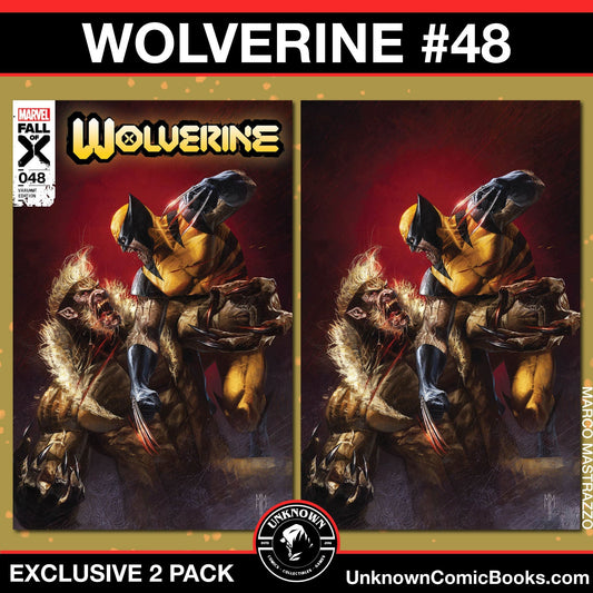 [2 Pack] Wolverine 48 Unknown Comics Marco Mastrazzo Exclusive Var (04/24/2024) - East Coast Comics