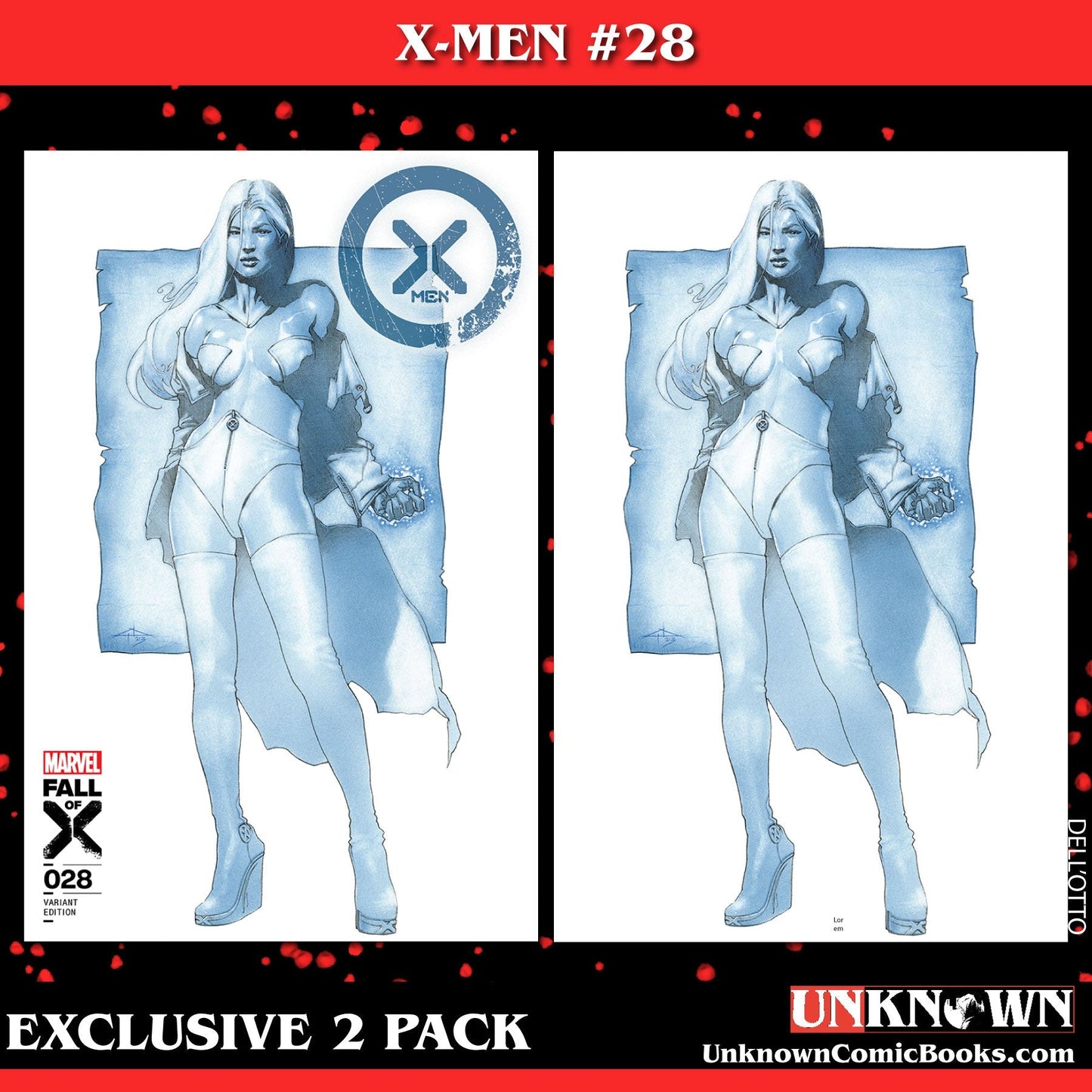 [2 Pack] X - Men 28 [Fall] Unknown Comics Dell’Otto Exclusive Var (11/01/2023) - East Coast Comics