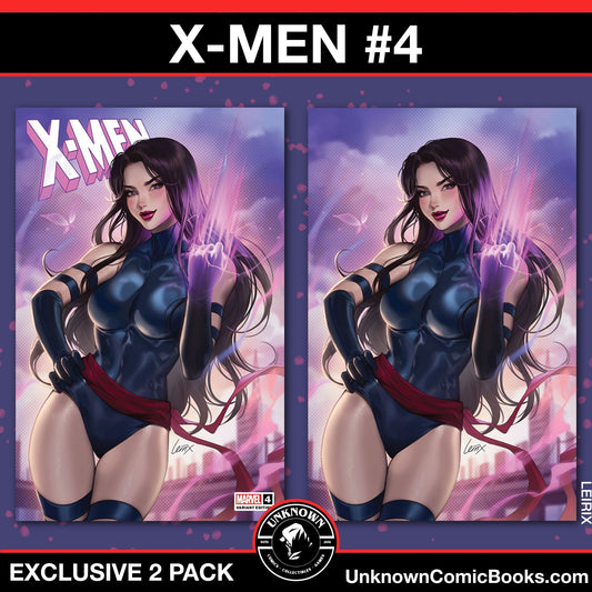 [2 Pack] X - Men 4 Unknown Comics Exclusive Leirx Var (09/18/2024) - East Coast Comics