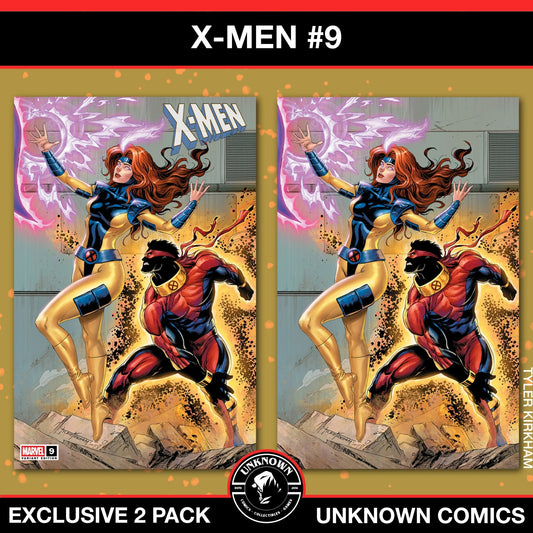 [2 Pack] X - Men 9 Unknown Comics Tyler Kirkham Connecting Covers Exclusive Var (12/18/2024) - East Coast Comics