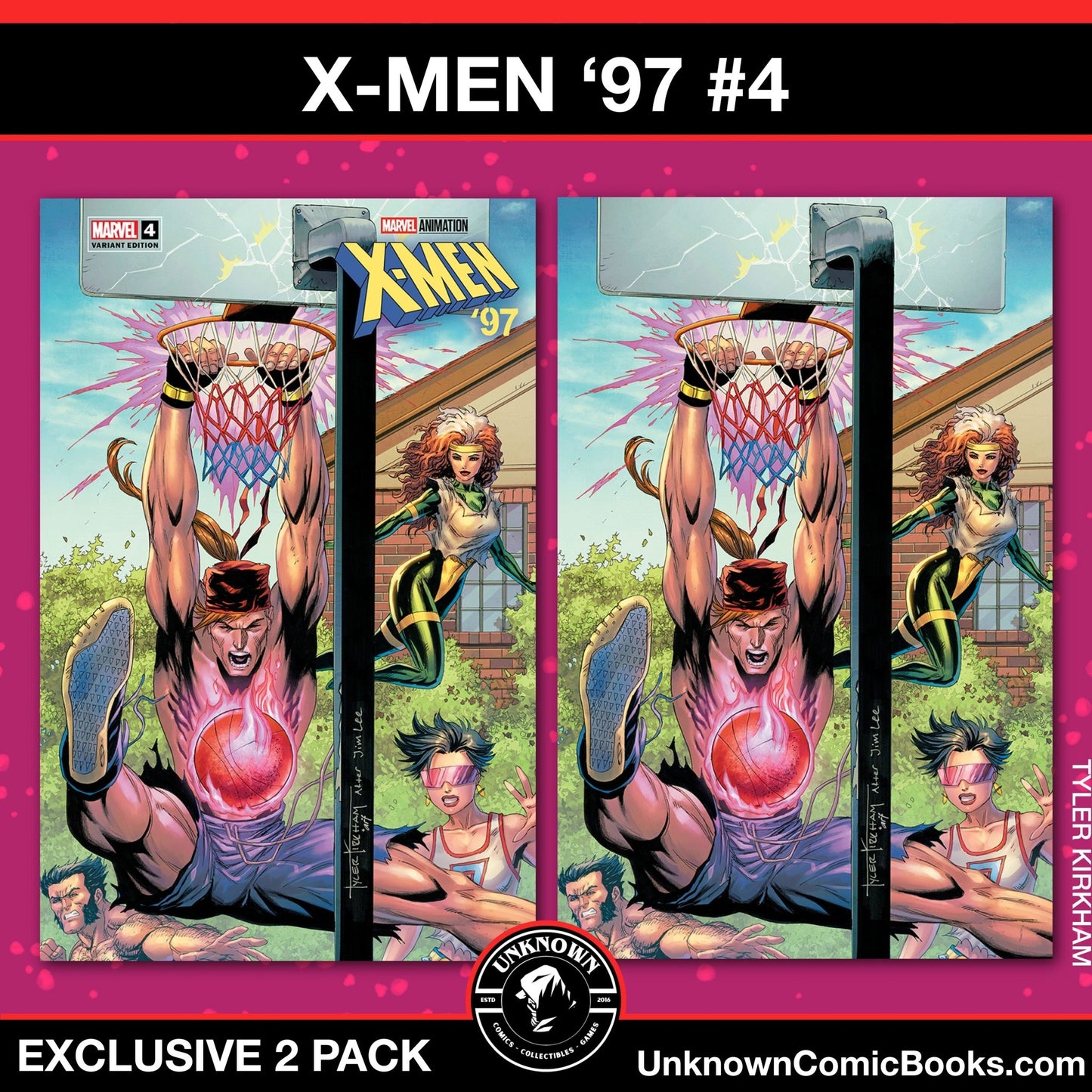 [2 Pack] X - Men '97 4 Unknown Comics Tyler Kirkham Exclusive Var (06/26/2024) - East Coast Comics