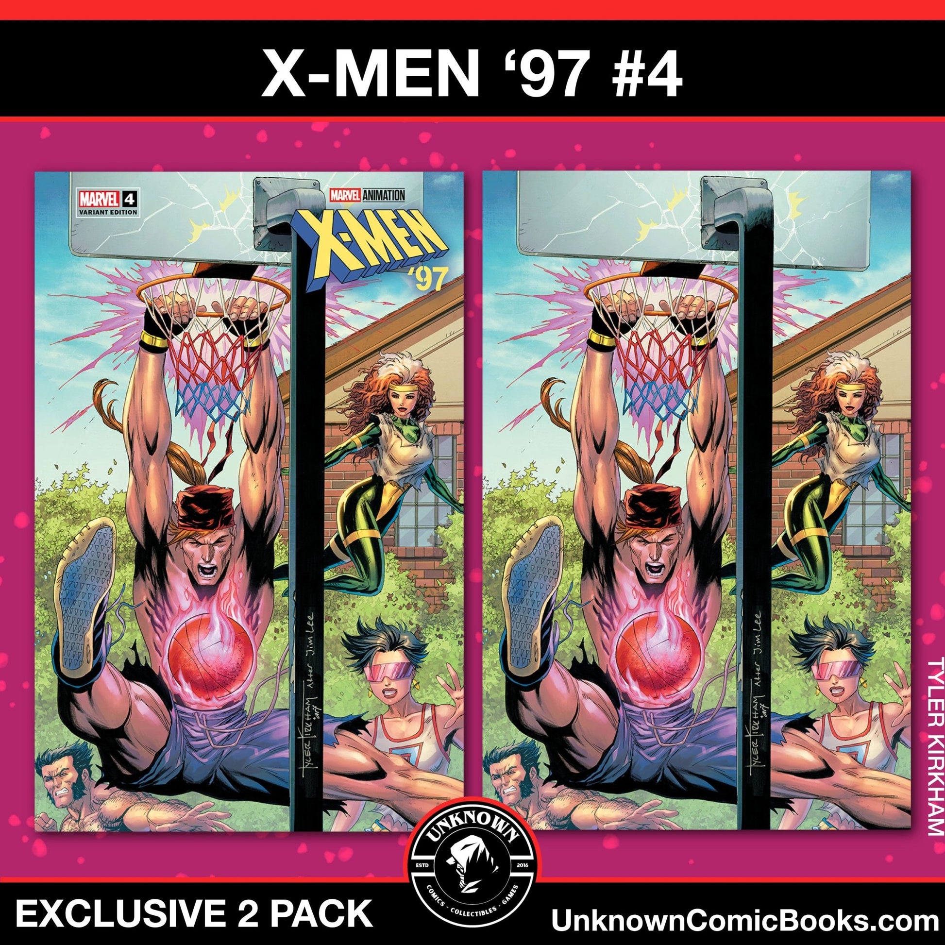 [2 Pack] X - Men '97 4 Unknown Comics Tyler Kirkham Exclusive Var (06/26/2024) - East Coast Comics