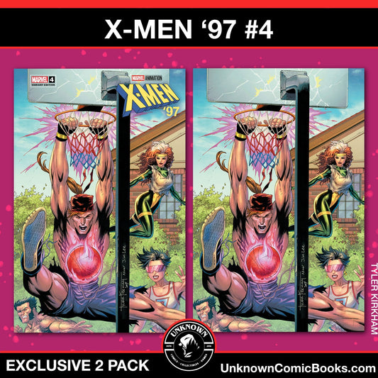 [2 Pack] X - Men '97 4 Unknown Comics Tyler Kirkham Exclusive Var (06/26/2024) - East Coast Comics
