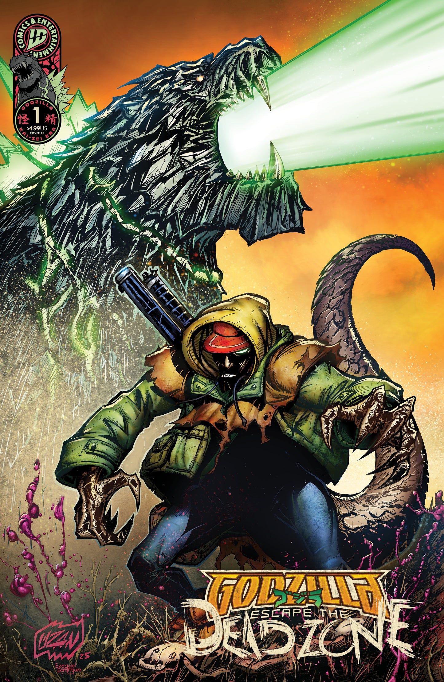 Godzilla: Escape The Deadzone #1 - ECC Exclusive Franck Uzan Variant