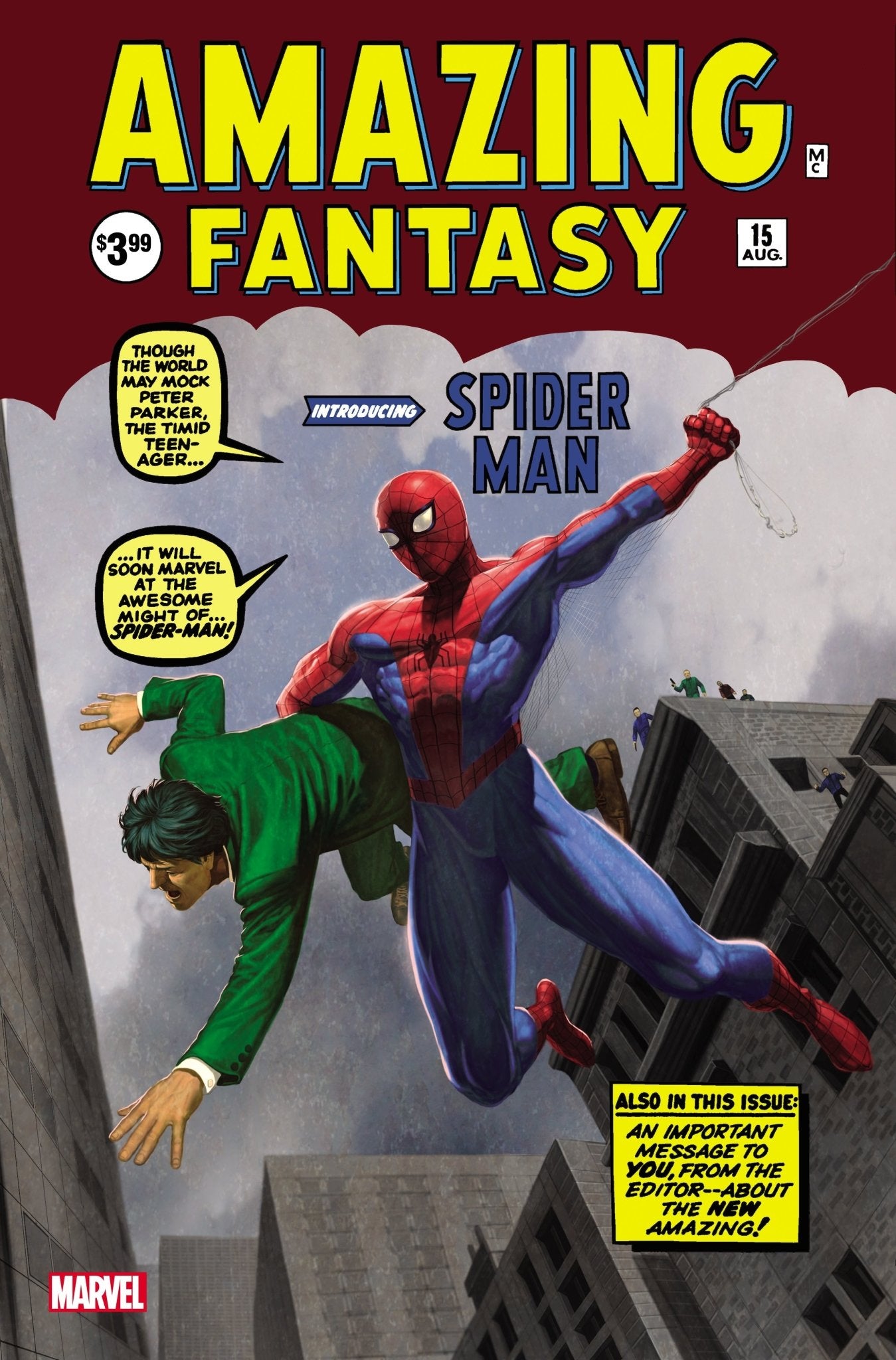 AMAZING FANTASY 15 FACSIMILE EDITION UNKNOWN COMICS EXCLUSIVE HOMAGE (10/09/2019) - East Coast Comics