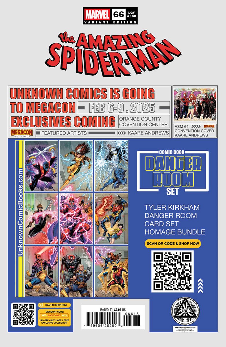 Amazing Spider - Man 66 Unknown Comics Gabriele Dell’Otto Exclusive Var (01/22/2025) - East Coast Comics