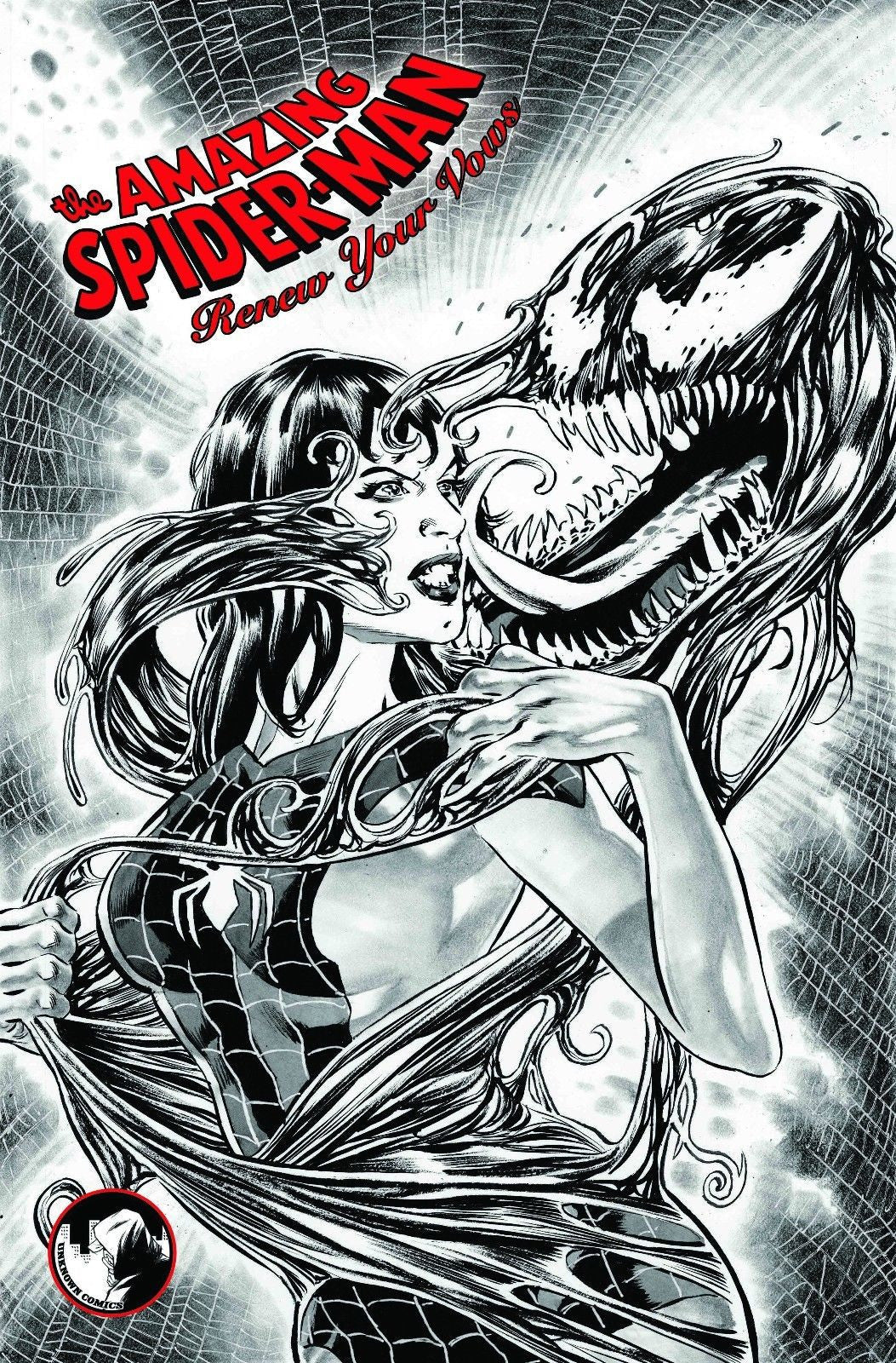 AMAZING SPIDER - MAN RENEW YOUR VOWS 1 UNKNOWN COMICS EXCLUSIVE BW - East Coast Comics
