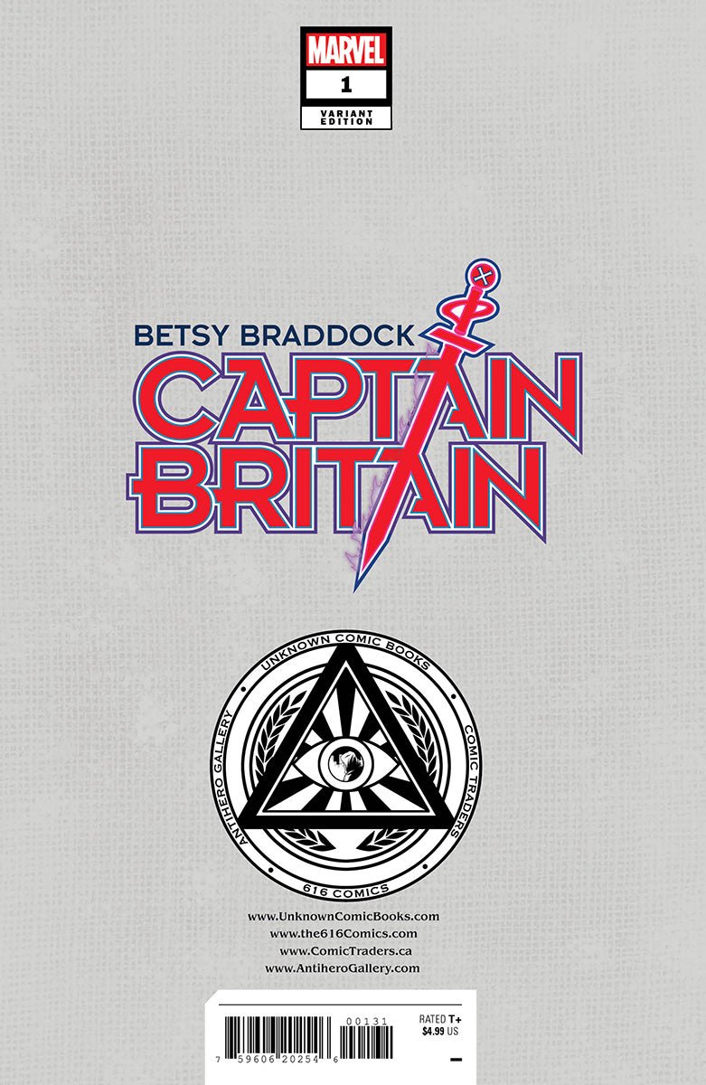 Betsy Braddock: Captain Britain #1 Unknown Comics Miguel Mercado Exclusive Vogue Var (02/22/2023) - East Coast Comics