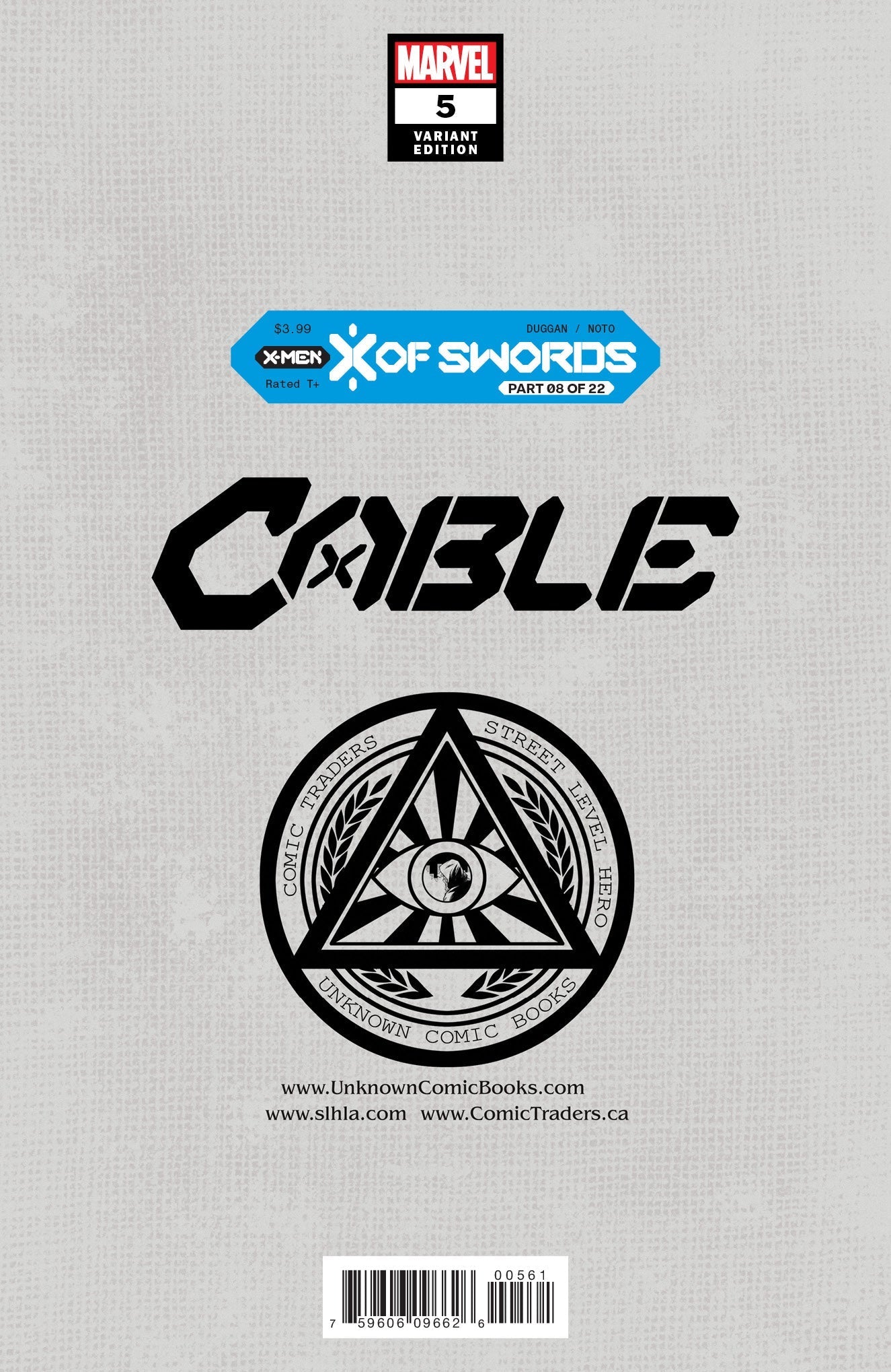 Cable #5 Unknown Comics Tyler Kirkham Exclusive Var Xos (10/14/2020) - East Coast Comics