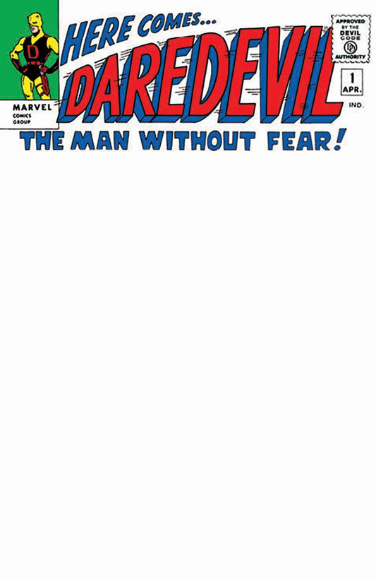 DAREDEVIL 1 FACSIMILE BLANK UNKNOWN COMICS EXCLUSIVE EDITION (02/26/2025) - East Coast Comics