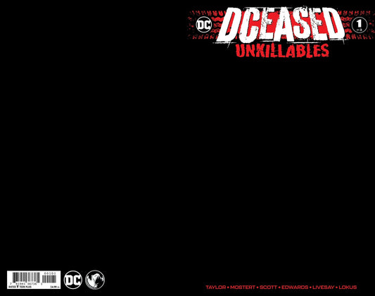 Dceased Unkillables 1 (Of 3) Unknown Comics Black Blank Exclusive Var (02/19/2020) - East Coast Comics
