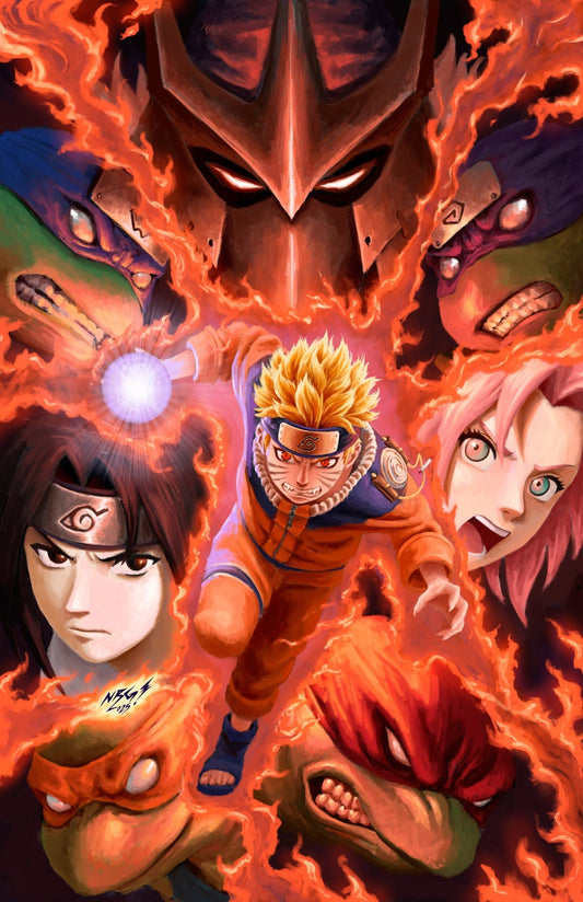 Teenage Mutant Ninja Turtles x Naruto #4 - ECC NRG Variant - East Coast Comics