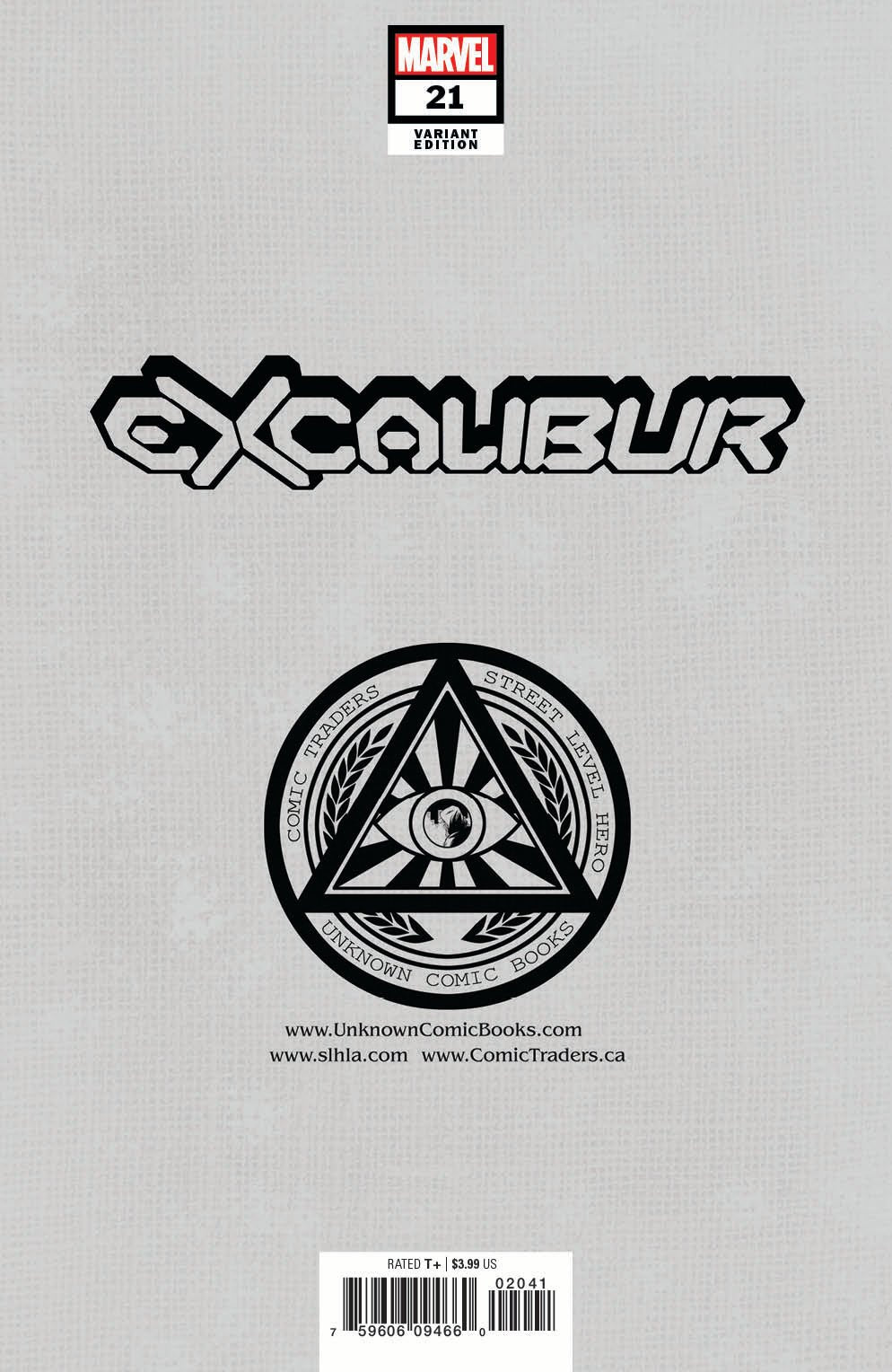 Excalibur 21 Unknown Comics David Nakayama Exclusive Virgin Var Gala (06/09/2021) - East Coast Comics