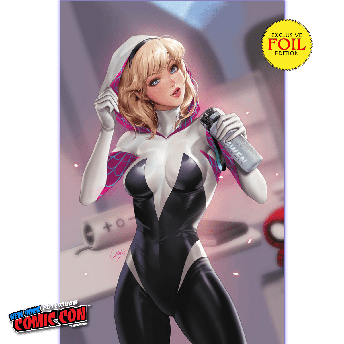 [Foil] Amazing Spider - Man 32 [G.O.D.S.] Unknown Comics Leirix Exclusive NYCC Foil Virgin Var (10/18/2023) - East Coast Comics