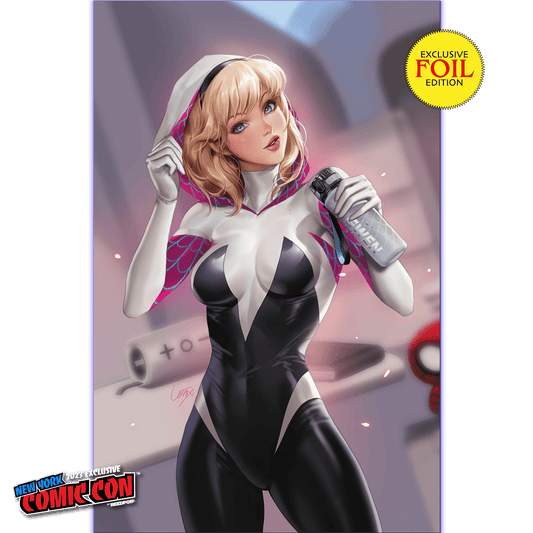 [Foil] Amazing Spider - Man 32 [G.O.D.S.] Unknown Comics Leirix Exclusive NYCC Foil Virgin Var (10/18/2023) - East Coast Comics