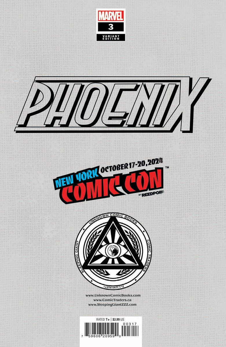 [Foil] Phoenix 3 Unknown Comics Exclusive Nathan Szerdy Virgin Nycc 2024 Var (10/23/2024) - East Coast Comics