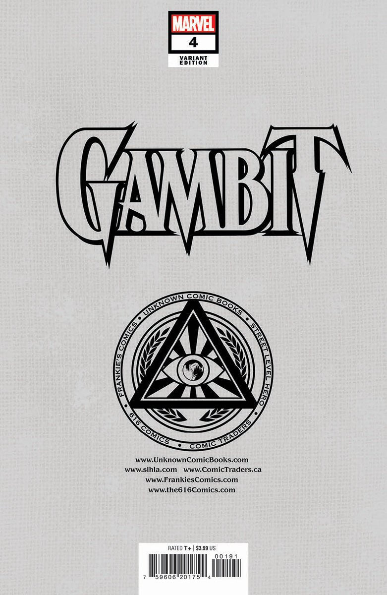 Gambit 4 Unknown Comics Tony Daniel Exclusive Var (10/12/2022) - East Coast Comics