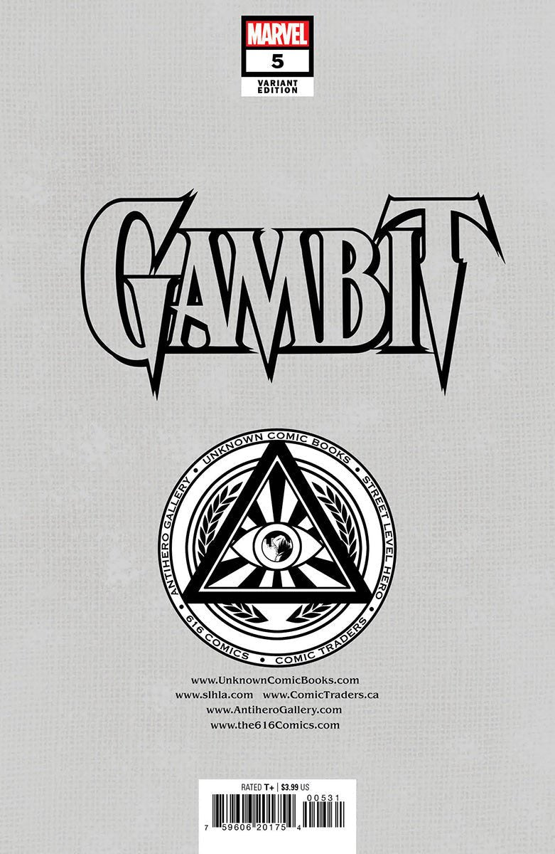 Gambit 5 Unknown Comics Ivan Tao Exclusive Virgin Var (11/16/2022) - East Coast Comics
