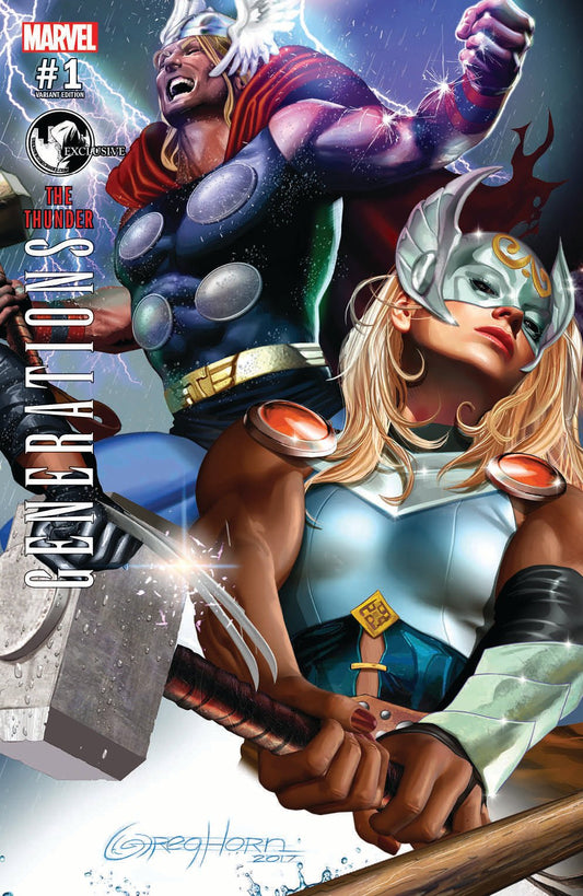 Generations Unworthy Thor & Mighty Thor 1 Unknown Comic Books Horn Cvr A 8/23/2017 - East Coast Comics