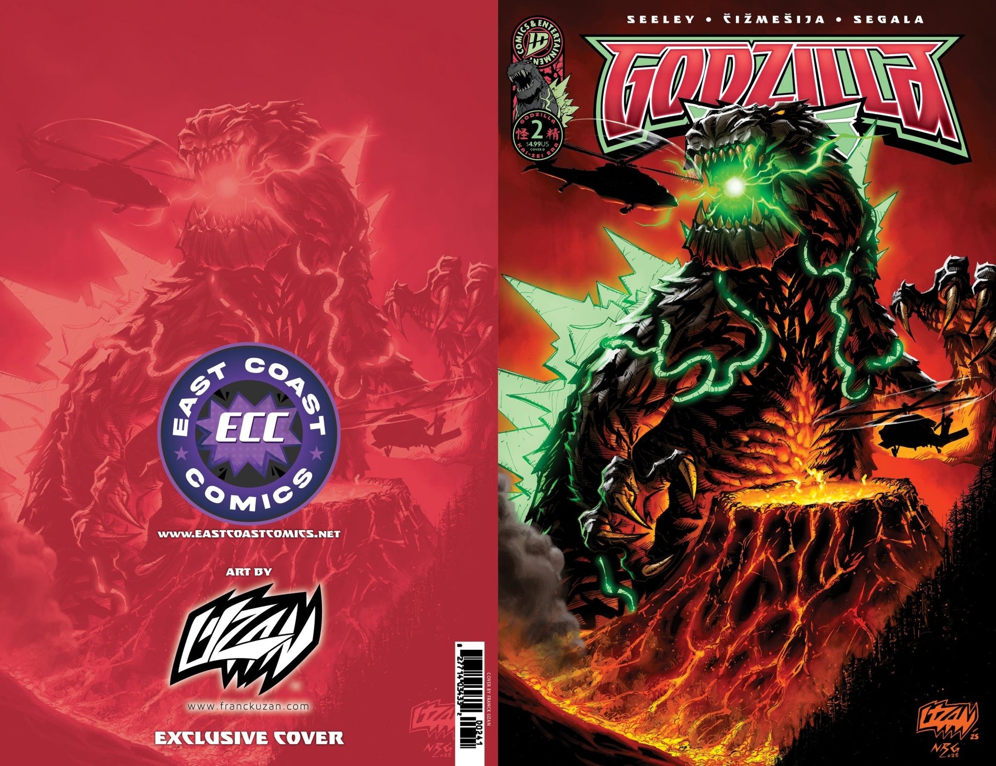 Godzilla [Kai - Sei Era] 2 - ECC Exclusive Franck Uzan Variant - East Coast Comics