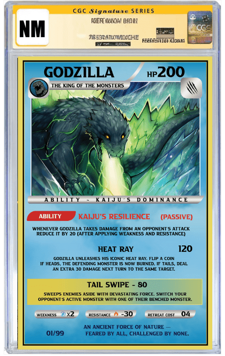 Godzilla [Kai - Sei Era] 3 - ECC Exclusive Sukesha Ray / Franck Uzan Playing Card Variant (10/8/25) - East Coast Comics