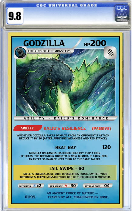Godzilla [Kai - Sei Era] 3 - ECC Exclusive Sukesha Ray / Franck Uzan Playing Card Variant (10/8/25) - East Coast Comics