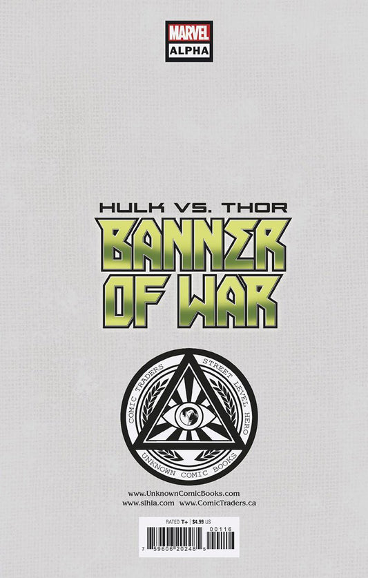 Hulk Vs. Thor: Banner Of War Alpha 1 Unknown Comics Tyler Kirkham Exclusive Var (05/04/2022) (05/11/2022) - East Coast Comics