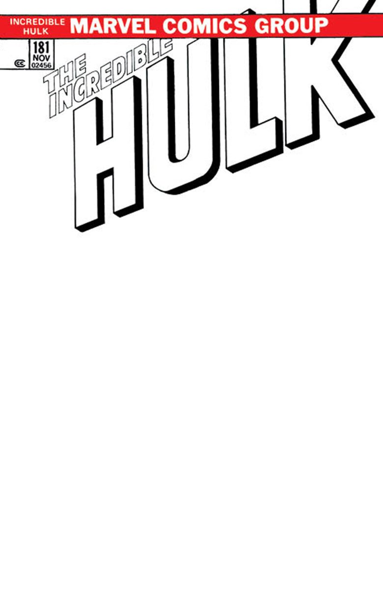 Incredible Hulk 181 Facsimile Edition [New Printing] Unknown Comics Exclusive Blank Var (09/27/2023) - East Coast Comics
