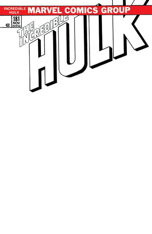 Incredible Hulk 181 Facsimile Edition [New Printing] Unknown Comics Exclusive Blank Var (09/27/2023) - East Coast Comics
