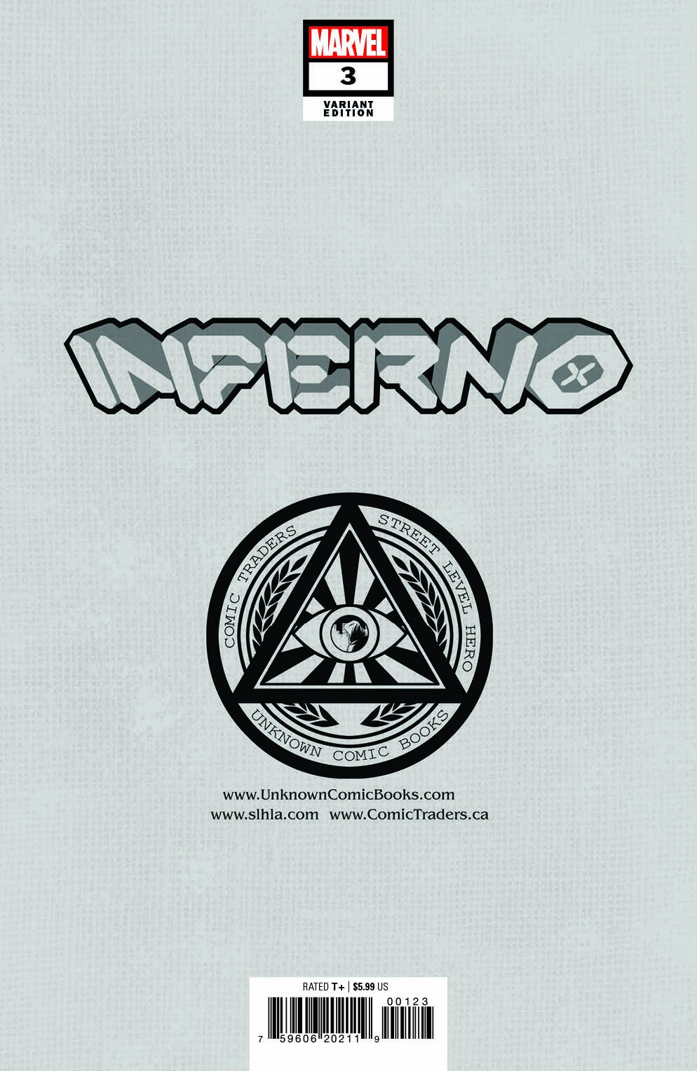 Inferno #3 (Of 4) Unknown Comics David Nakayama Exclusive Color Bleed Var (11/24/2021) (12/08/2021) - East Coast Comics