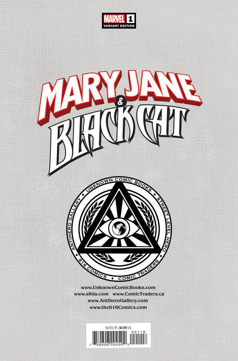 Mary Jane & Black Cat #1 [Dwb] Unknown Comics Jay Anacleto Exclusive Var (12/21/2022) - East Coast Comics