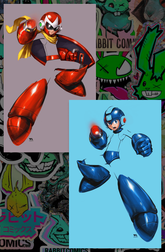 MEGAMAN TIMELINES 1 | HUY DINH EXCLUSIVE VARIANT SET - East Coast Comics